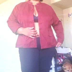 Burgundy Jacket